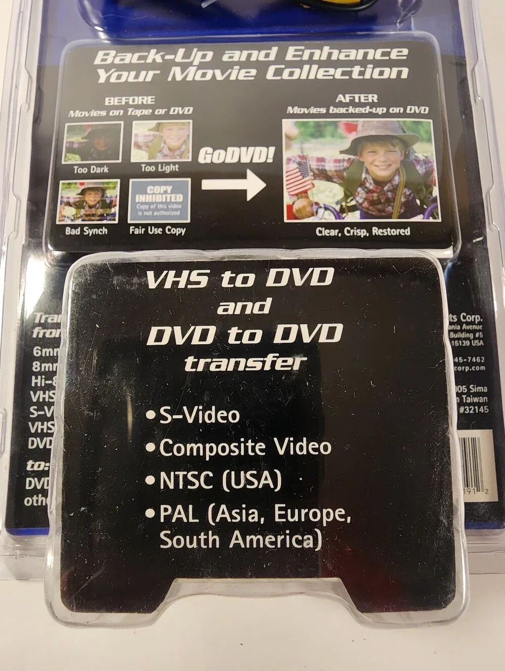 Go DVD Back up Your Movie Collection, Allows One Touch DVD Recording CT-200 NEW